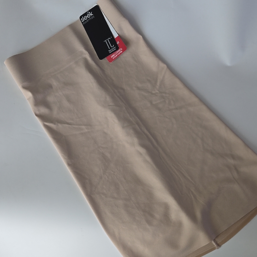 Sleek Essentials Beige No Slip Firm Control High Waist Half Slip Shaper NWT